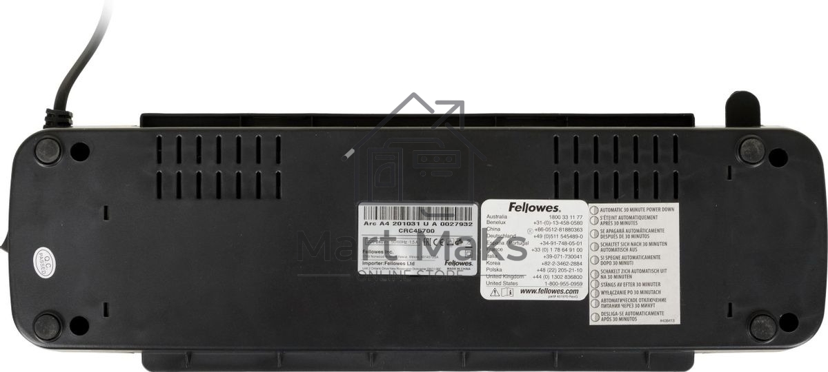 Ламинатор Fellowes Arc A4 черный (FS-45700) A4 (75-80мкм) 30 см/мин (2 вал.) лам.фото