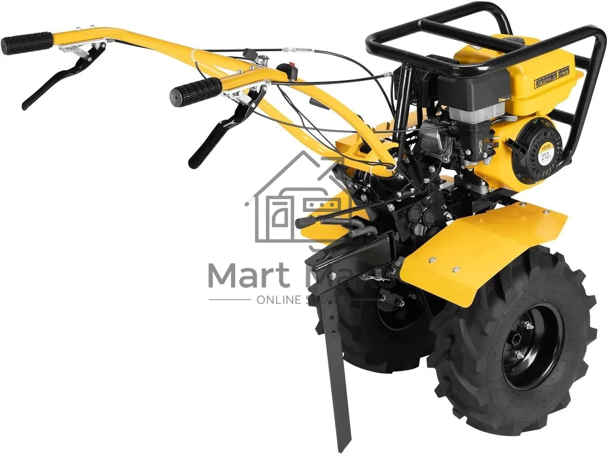 Мотоблок DPT-470S-PRO, 7 л.с., ремен.сцеп, фрез 3х4, ШОМ, передачи 4В/2Н Denzel