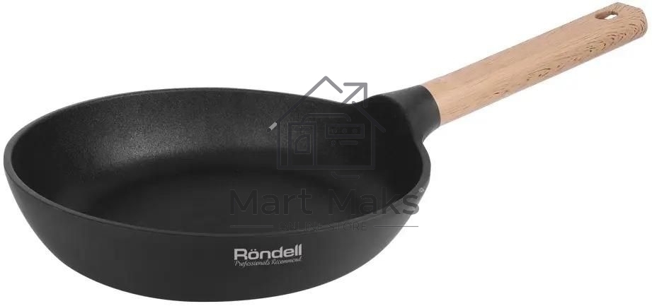 Сковорода Rondell Magnate RDA-1240, 20см, без крышки, черный