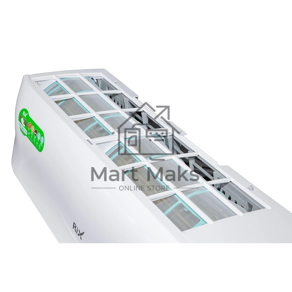 Кондиционер сплит-система настенного типа RIX LITE I/O-W18MB 18000 BTU, 50 м², 24/39 дБ, охлаждение, обогрев, осушение, белый