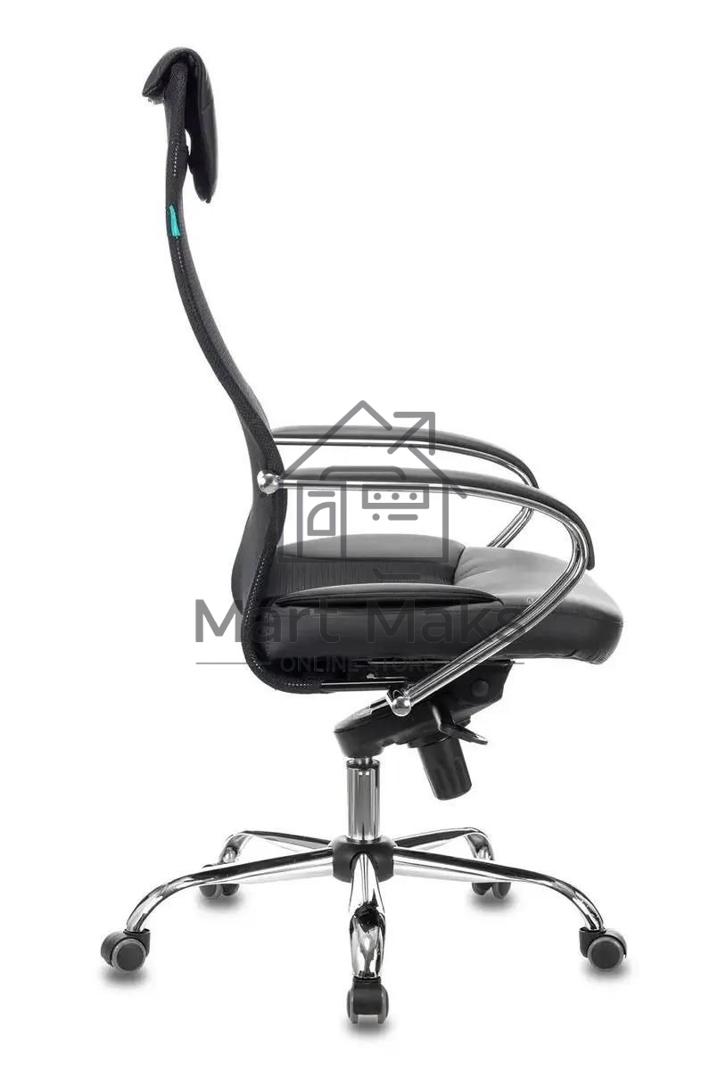 Кресло руководителя Бюрократ CH-609SL/BLACK TW-01 TW-11 черный, спинка сетка, искусст.кожа/ткань, крестовина хром