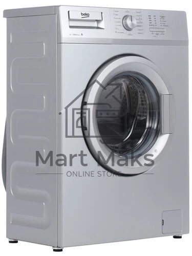 Стиральная машина Beko WRS 55P1 BSS 7320510018 серебристый, загрузка фронтальная 5 кг, 1000 об/мин., класс: А