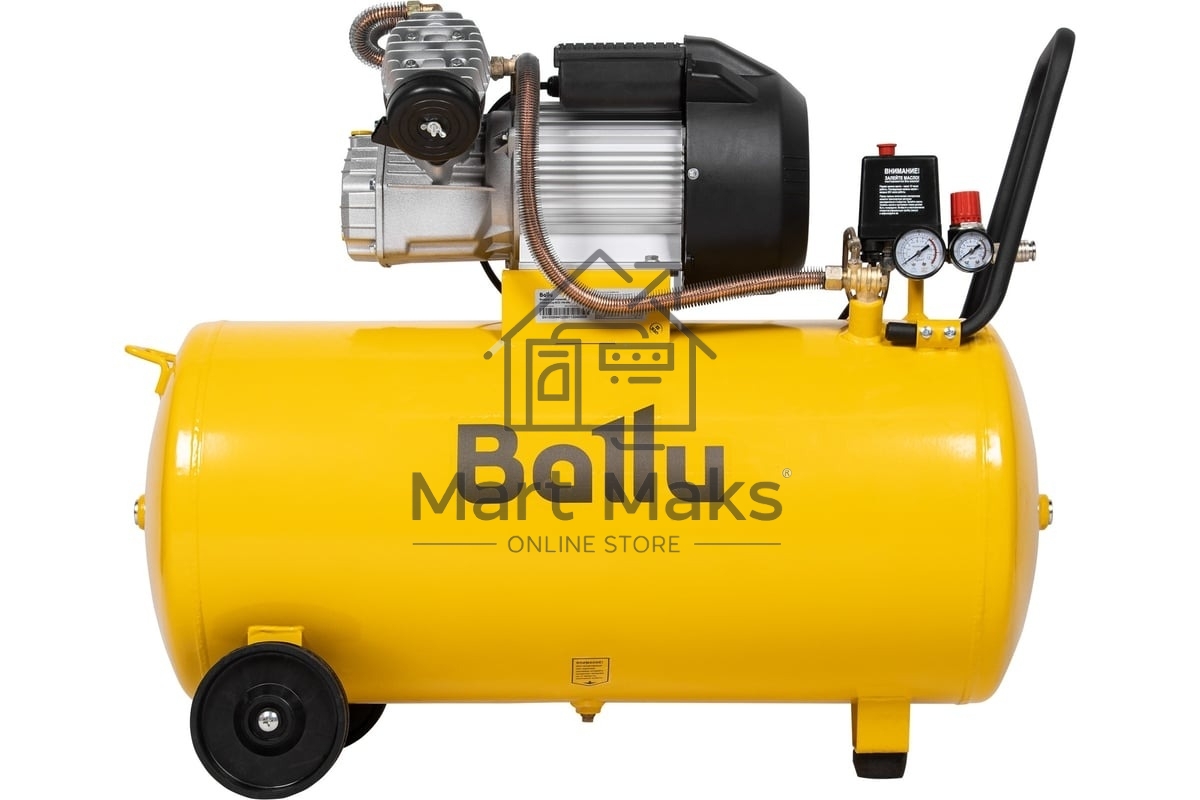 Компрессор воздушный поршневой масляный Ballu BCD-100-400 желтый