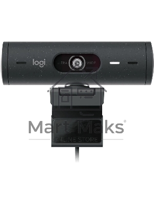 Веб-камера Logitech HD Webcam Brio 500 черный 4Mpix (1920x1080) USB Type-C с микрофоном (960-001424)