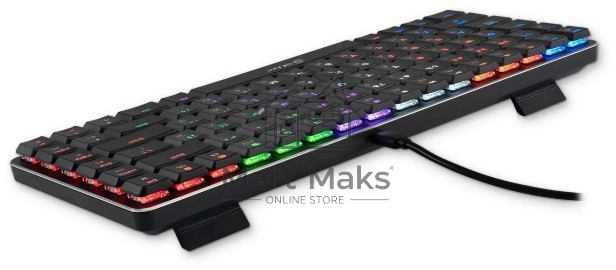 Клавиатура Oklick K615X (1934413) проводная, USB, серый + серебристый