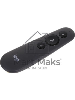 Презентер Logitech R500s Graphite черный, Bluetooth + 2.4 GHz, USB-ресивер, 3 программируемых кнопки, лазерная указка