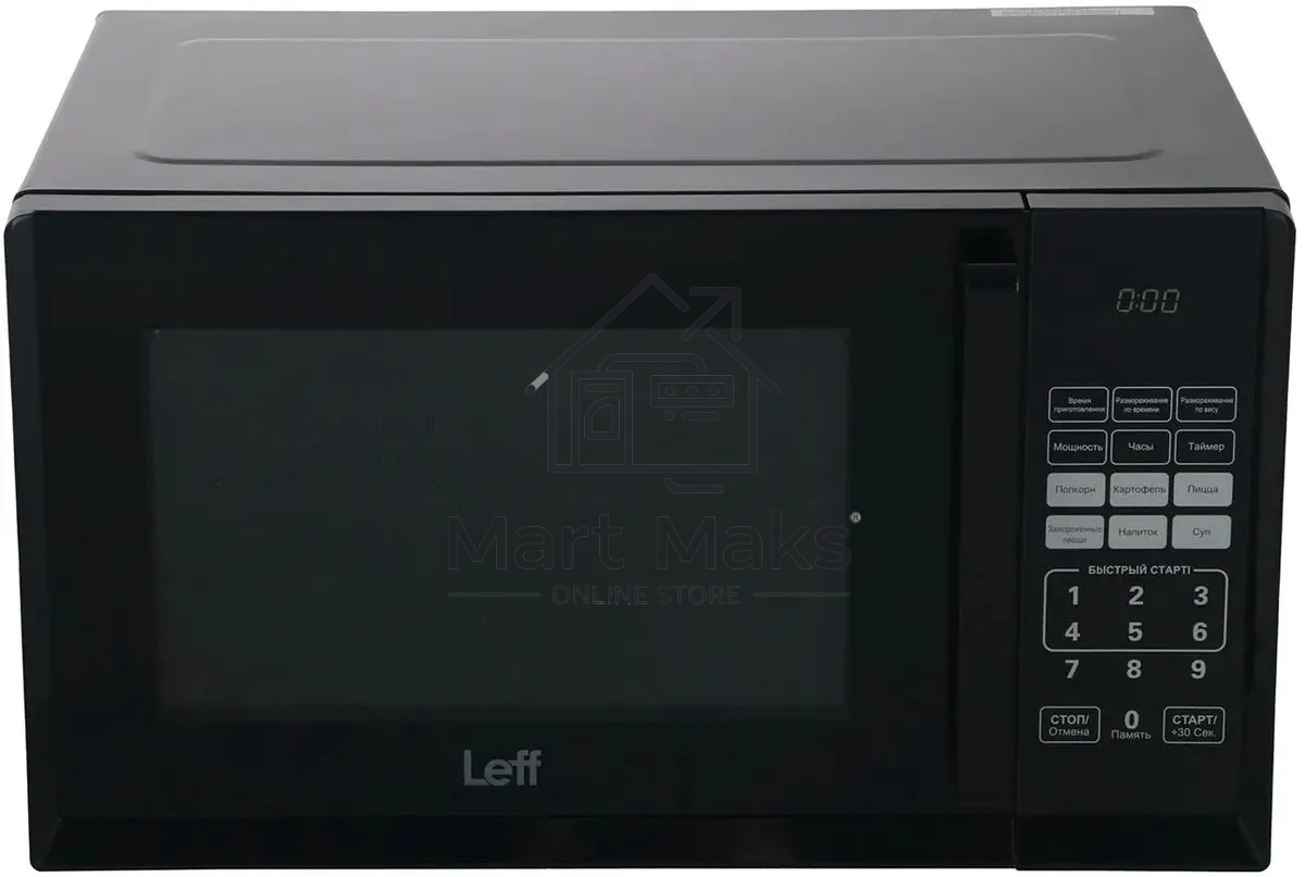 Микроволновая печь LEFF 23MD802B черный, 23 л, 800 Вт, переключатели - сенсор