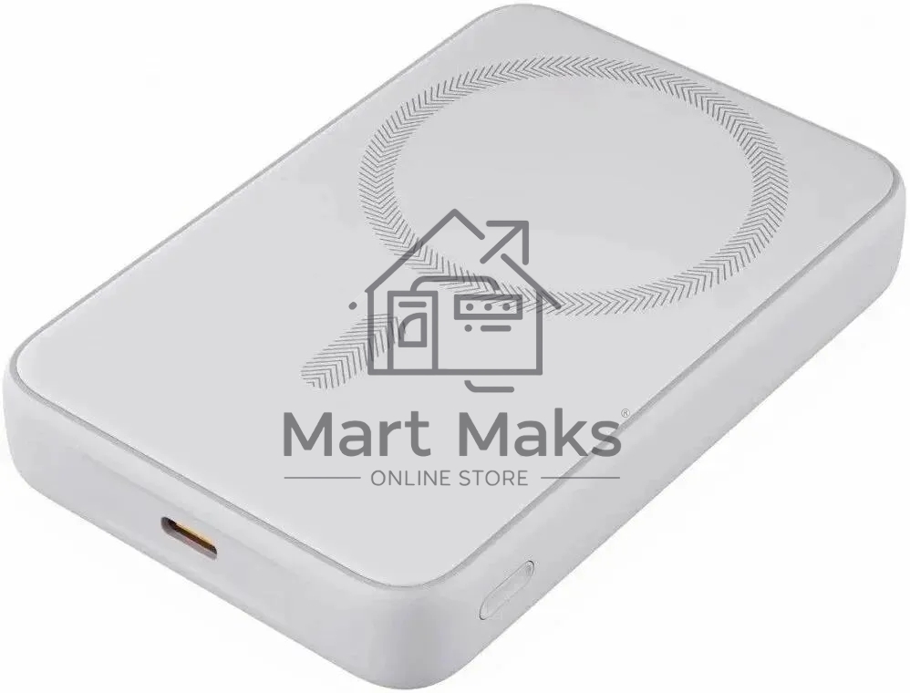 Портативный аккумулятор Aukey Magnetic 10000 Qi белый