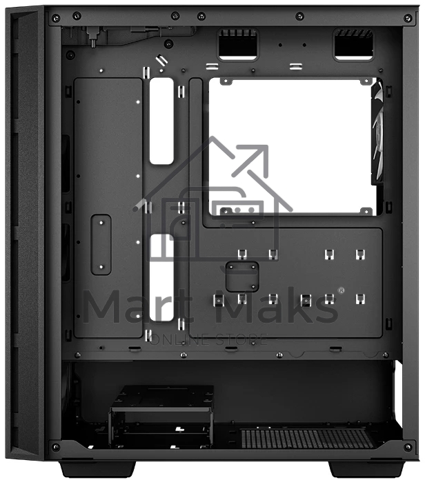 Компьютерный корпус Deepcool MATREXX 55 MESH V4 без БП, боковое окно (закаленное стекло), 3xARGB LED 140мм вентилятора спереди, 1xARGB LED 120мм вентилятор сзади, черный, ATX