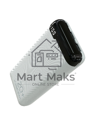 Портативный аккумулятор More choice (4620202550514) PB19-20 2USB 2.1A - 20000mAh белый