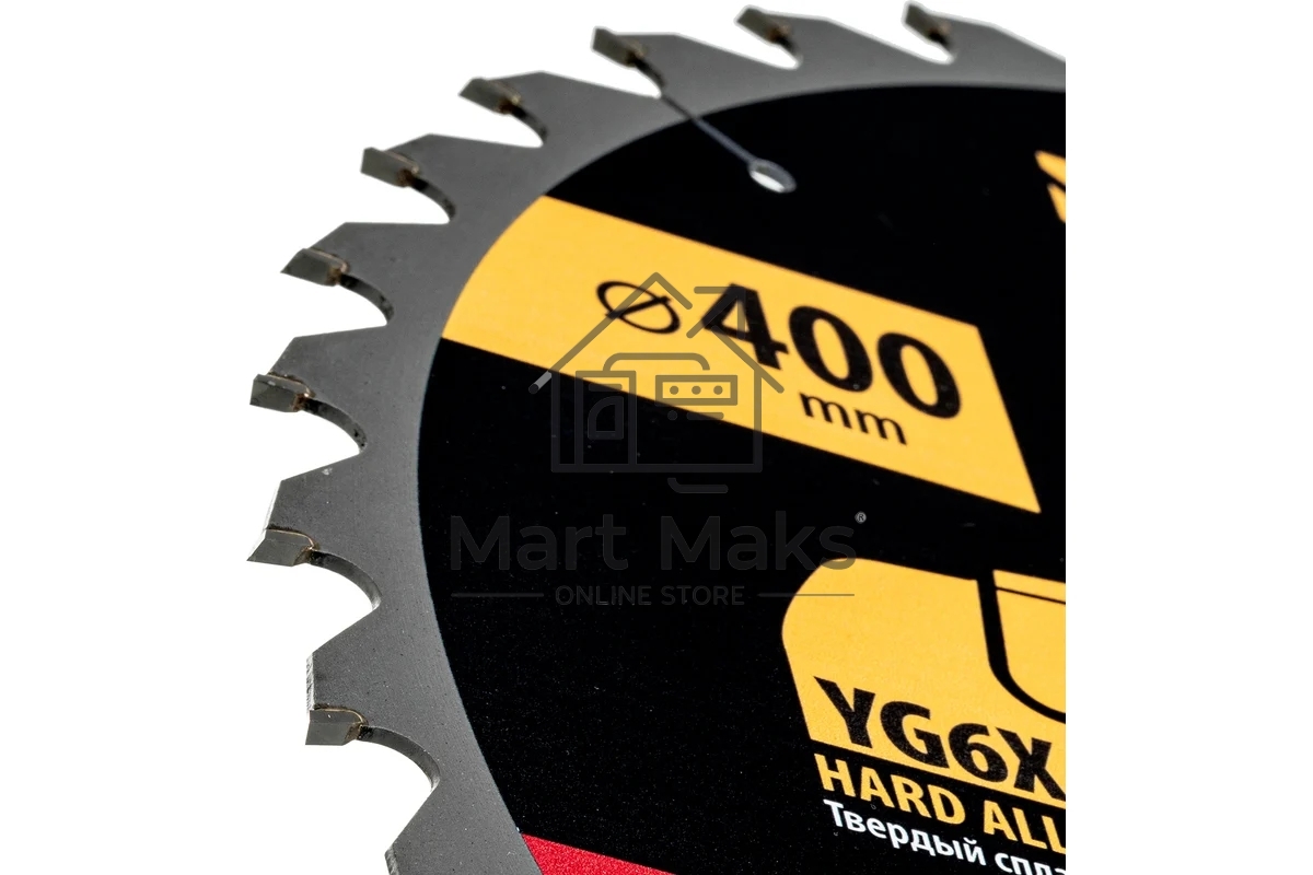 Пильный диск по дереву Denzel ф400 х 50 мм, 40 зубьев 733717