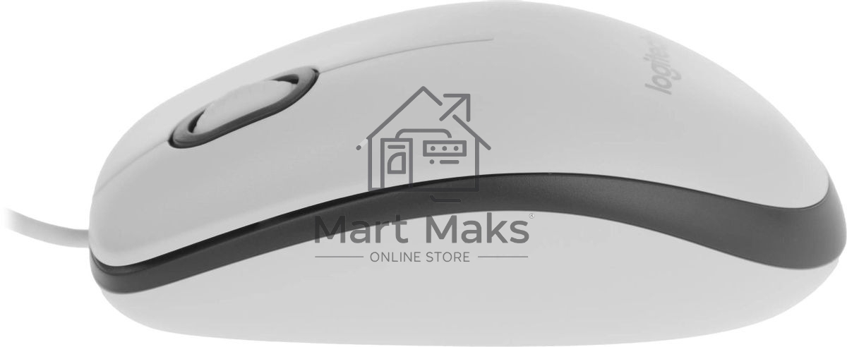 Мышь проводная Logitech M100 белый, 1000 dpi, USB, кнопки - 3