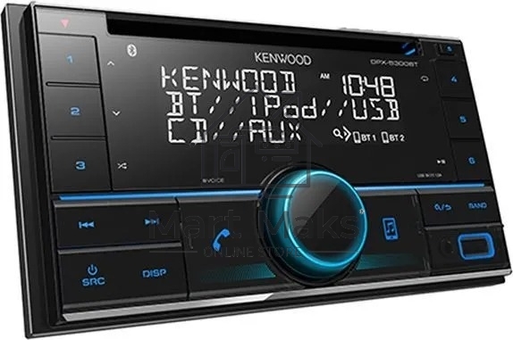 Автомагнитола Kenwood DPX-5300BT, 2 DIN, CD, Bluetooth, USB Type-A, AUX