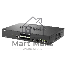 Коммутатор D-Link DGS-1210-10XS/ME/C1A, 8×1 Гбит/с SFP + 2×10 Гбит/с Combo, управляемый