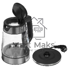Электрочайник Candy CK-302 серебристый, 1.8 л, 2200 Вт, скрытый нагревательный элемент