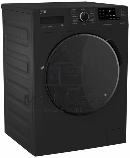 Стиральная машина Beko WSPE7612A антрацит, загрузка фронтальная 7 кг, 1200 об/мин., класс: А