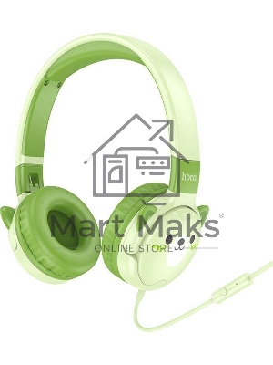 Наушники детские HOCO (6942007638616) W61 зеленый Наушники детские HOCO (6942007638616) W61 зеленый