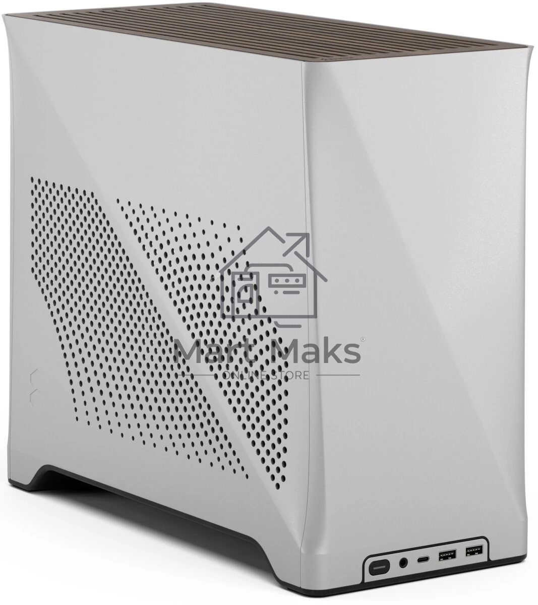 Корпус ПК без блока питания Fractal Design Era 2, SFF, 2x120mm, 2xUSB-A 3.0 + 1xUSB 3.2 Type-C, SFX PSU Support, mITX Silver