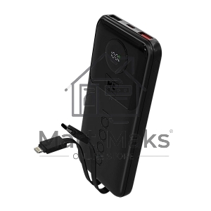 Внешний аккумулятор MORE CHOICE (4620202552792) PB35-10 10000mAh 2USB+1Type-C 3.0A 22.5W+PD20W+QC3.0, черный
