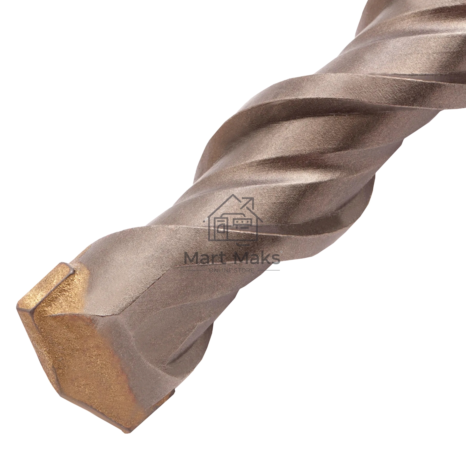 Бур по бетону Denzel двойная спираль, Cobalt W-tip, 22x460 мм, SDS PLUS