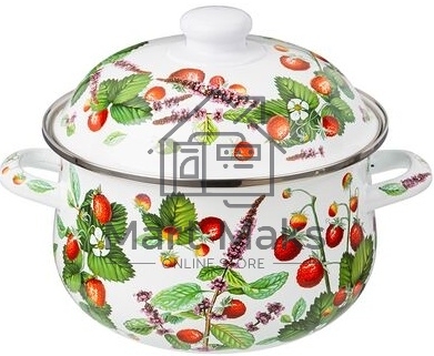 Кастрюля эмалированная AGNESS 934-562 Фруктовая корзина, 2.8 л