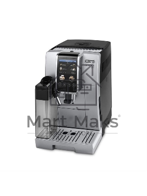 Кофемашина автоматическая DeLonghi Dinamica Plus ECAM380.85.SB серебристый/черный, исп. кофе - зерновой/молотый, 1.8 л, 1450 Вт, 15 Бар.