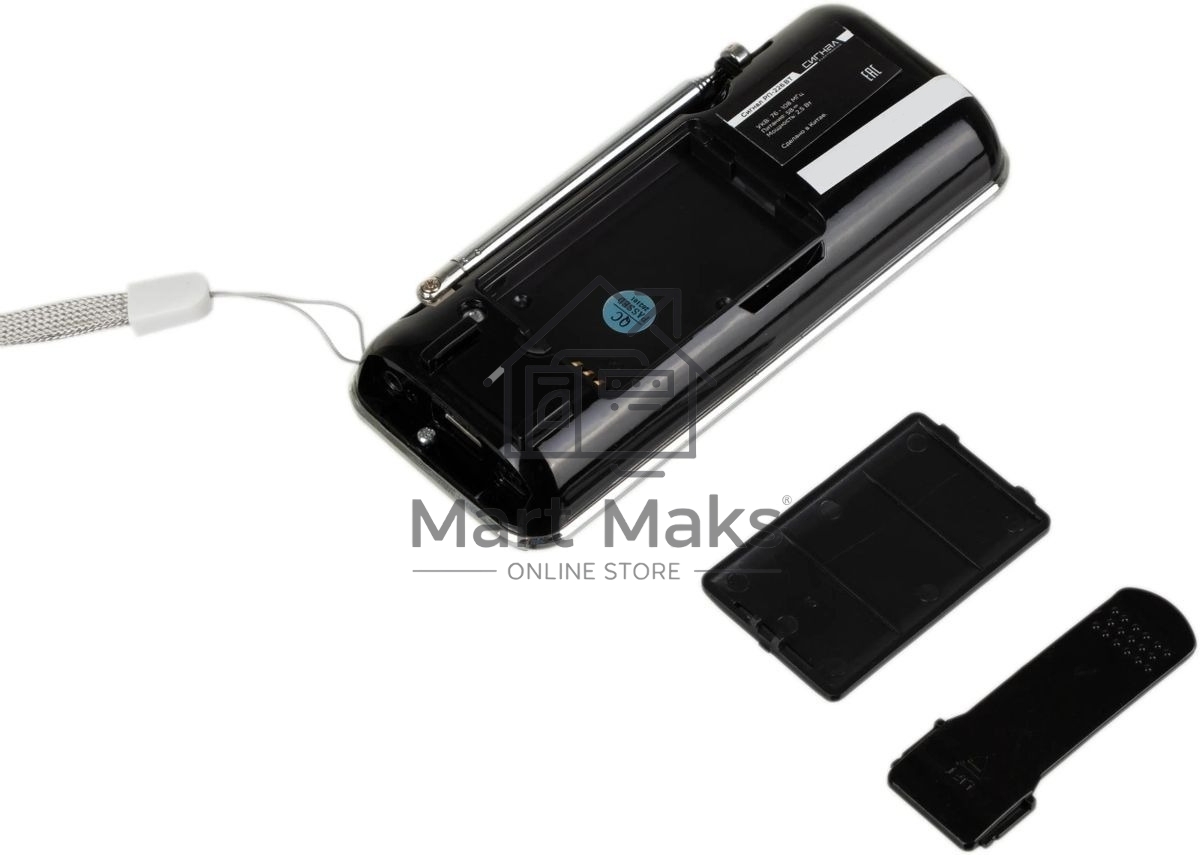 Радиоприемник портативный Сигнал РП-226BT черный USB microSD