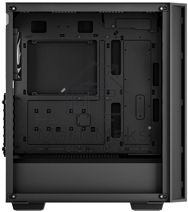 Компьютерный корпус Deepcool MATREXX 55 MESH V4 без БП, боковое окно (закаленное стекло), 3xARGB LED 140мм вентилятора спереди, 1xARGB LED 120мм вентилятор сзади, черный, ATX