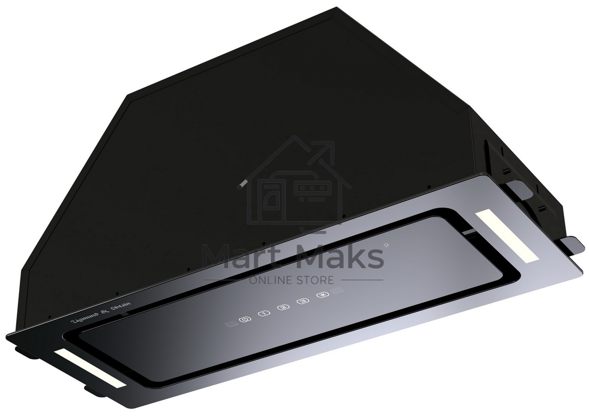 Вытяжка встраиваемая Zigmund & Shtain K 014.7 B черный, 72 см, 1100 куб. м/ч, 62 дБ