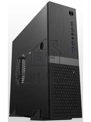 Компьютерный корпус Foxline FL-211-TFX300S с блоком питания 300Вт, mATX case, black, w/PSU TFX 300W, w/2xUSB2.0+2xUSB3.0, w/pwr cord, w/8cm FAN