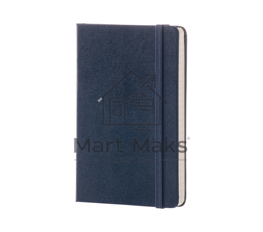 Блокнот Moleskine CLASSIC MM710B20 Pocket 90x140мм, 192 страниц, линейка, твердая обложка, синий сапфир