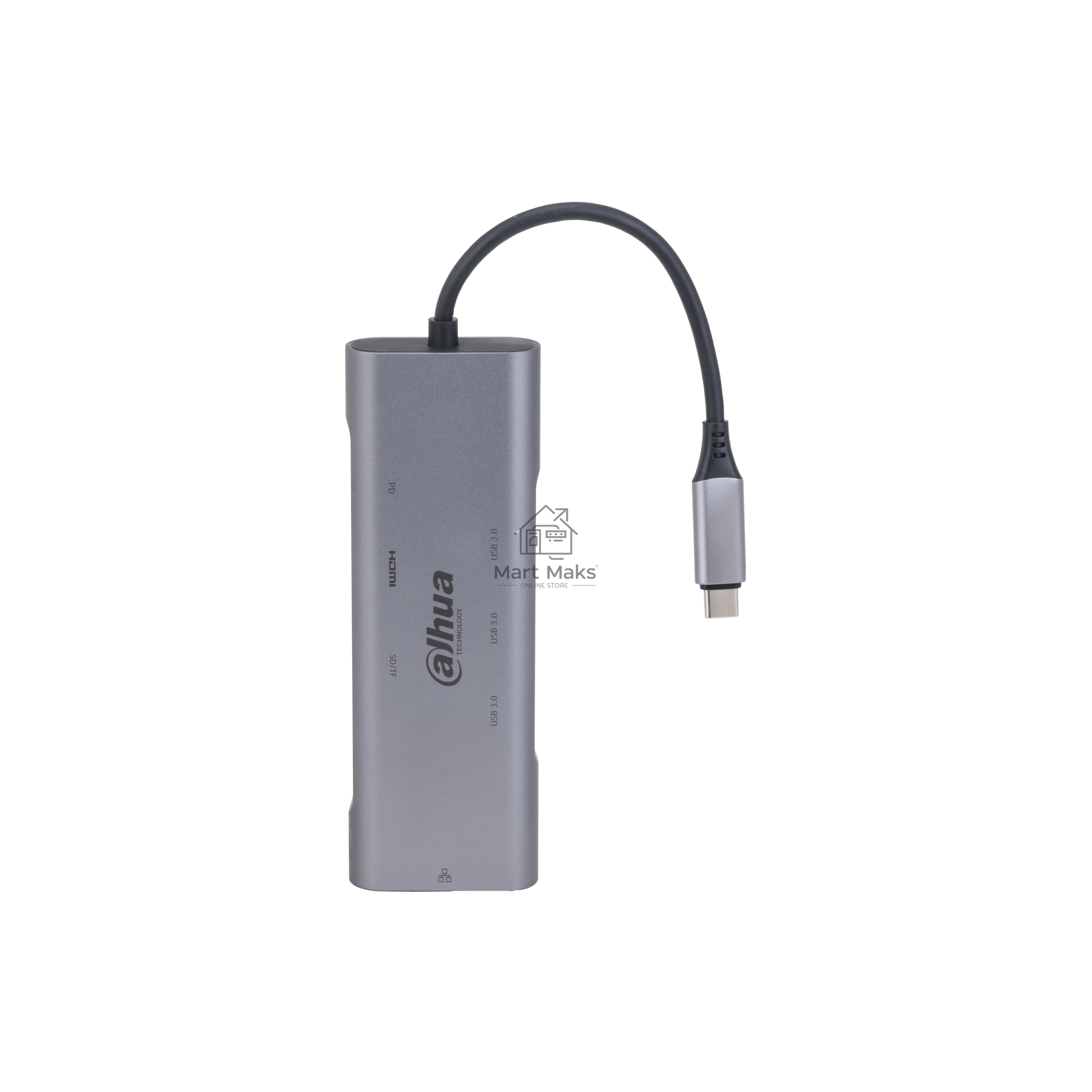 USB-концентратор Dahua 8 in 1 USB 3.1 Type-C to USB 3.0 + HDMI + RJ45 + SD/TF + PD Docking Station