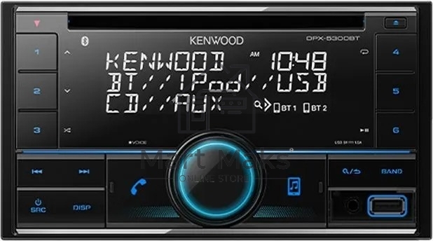 Автомагнитола Kenwood DPX-5300BT, 2 DIN, CD, Bluetooth, USB Type-A, AUX