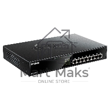 Коммутатор D-Link DL-DGS-1008MP/B1A, 8×1 Гбит/с, неуправляемый