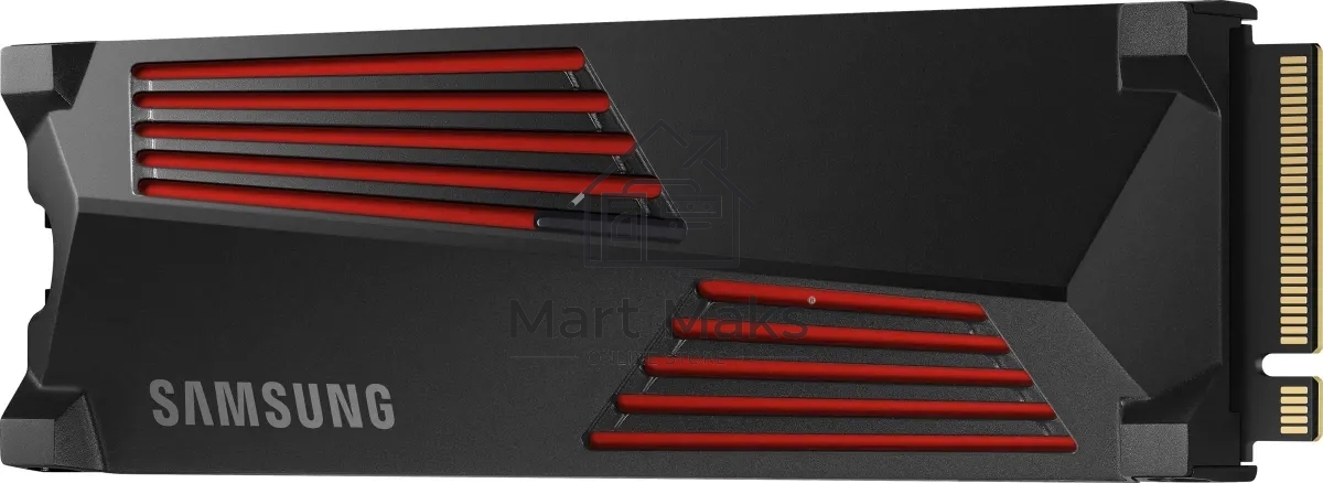 Накопитель SSD Samsung 990 Pro MZ-V9P4T0CW, 4Tb, PCIe 4.0 x4, M.2 2280, NVMe, R/W 7450/6900, с радиатором