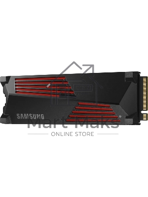 Накопитель SSD Samsung 990 Pro MZ-V9P4T0CW, 4Tb, PCIe 4.0 x4, M.2 2280, NVMe, R/W 7450/6900, с радиатором