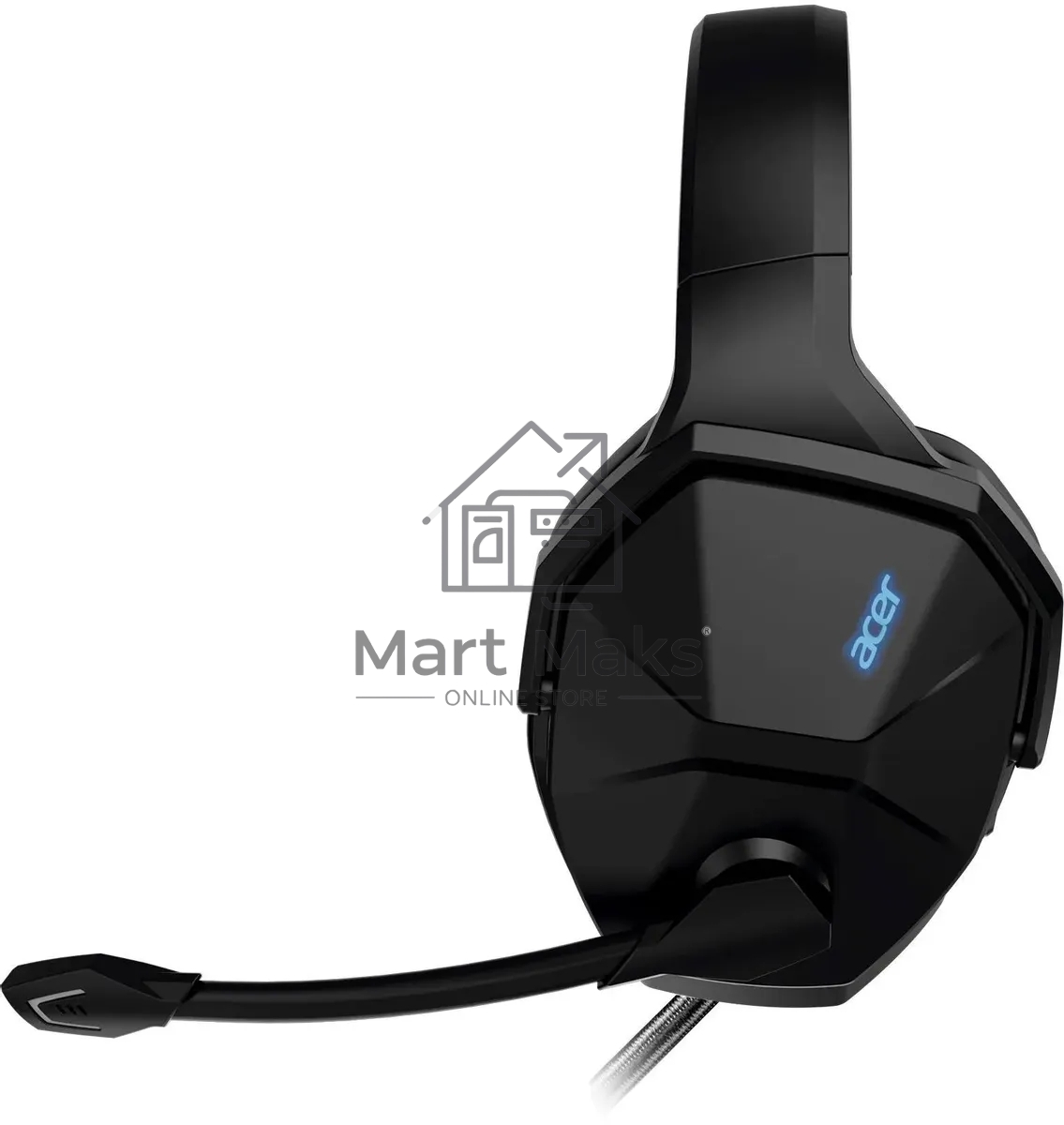 Наушники с микрофоном Acer OHW312 черный 2м мониторные USB оголовье (ZL.HDSEE.007)