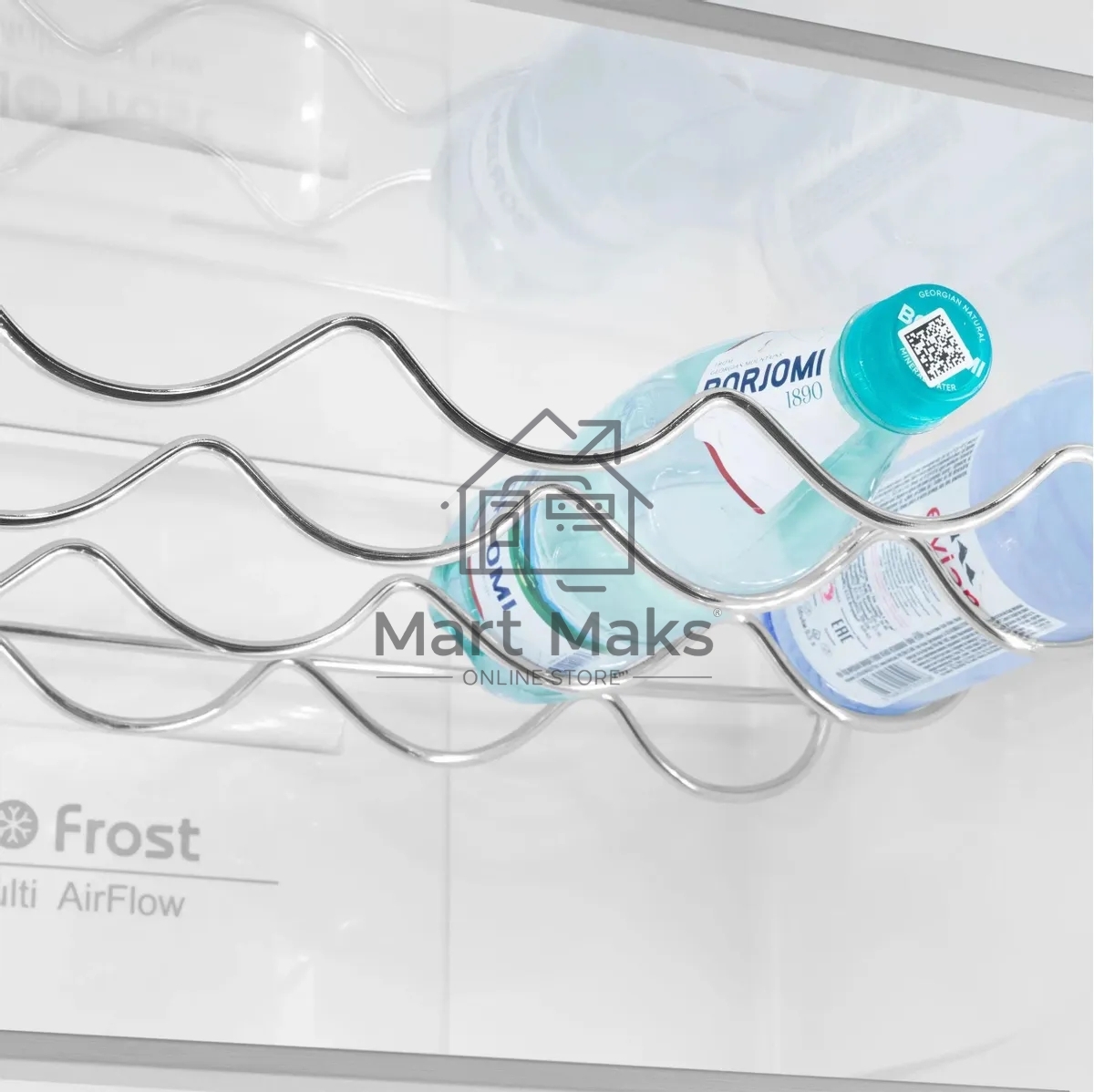 Холодильник Maunfeld MFF200NFBE черный, двухкамерный 271/106л морозилка снизу, Total NoFrost