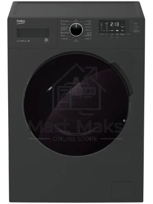 Стиральная машина Beko WSPE7612A антрацит, загрузка фронтальная 7 кг, 1200 об/мин., класс: А