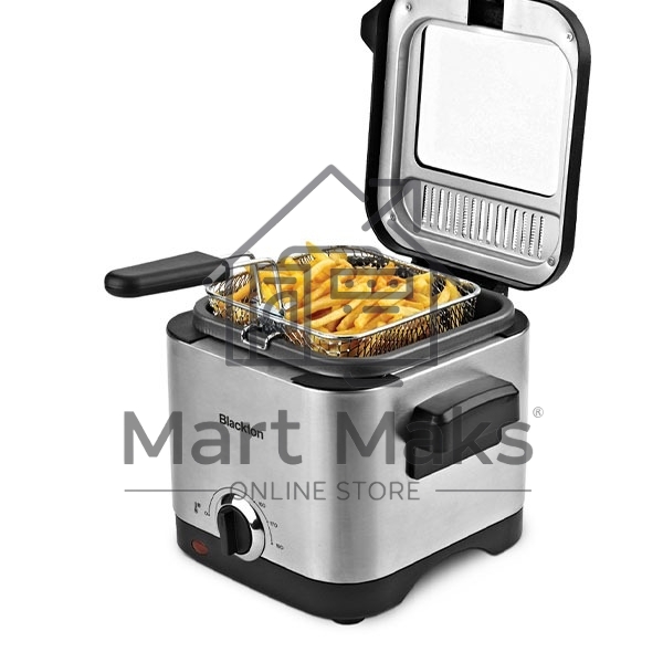 Фритюрница Blackton Bt DF1110, 900Вт, 1.5л стальной/черный