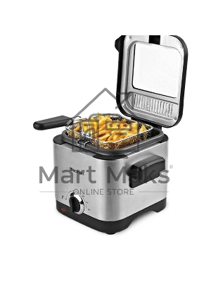 Фритюрница Blackton Bt DF1110, 900Вт, 1.5л стальной/черный