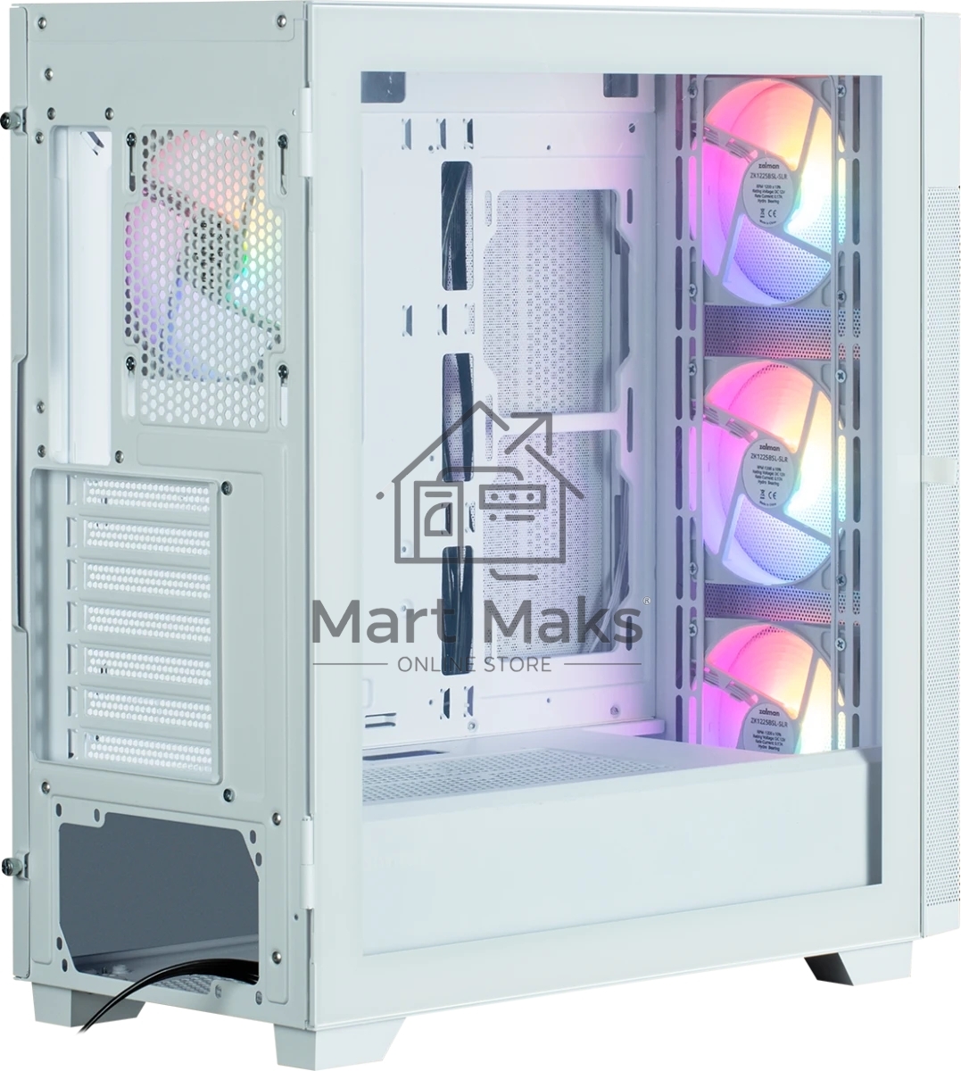 Компьютерный корпус ZALMAN S5 NEO, ATX, белый, WINDOW, 2xCOMBO (3.5