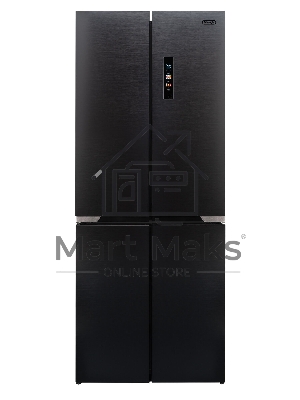 Холодильник DeLonghi DMXS 19PINF IG SALVATORE серый двухкамерный 286/154л морозилка сбоку, No Frost, Side by Side