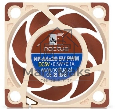 Вентилятор корпусной Noctua NF-A4x20 5V PWM, 20 мм, 1100-5000 об/мин, 14.9 дБ, 4-pin PWM, без подсветки