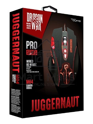 Мышь проводная Qumo PRO Series Juggernaut M84 черный, 6400 dpi, USB, кнопки - 8