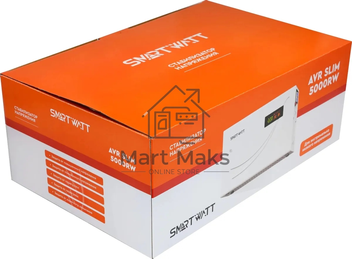 Стабилизатор напряжения настенный SMARTWATT AVR SLIM 5000RW