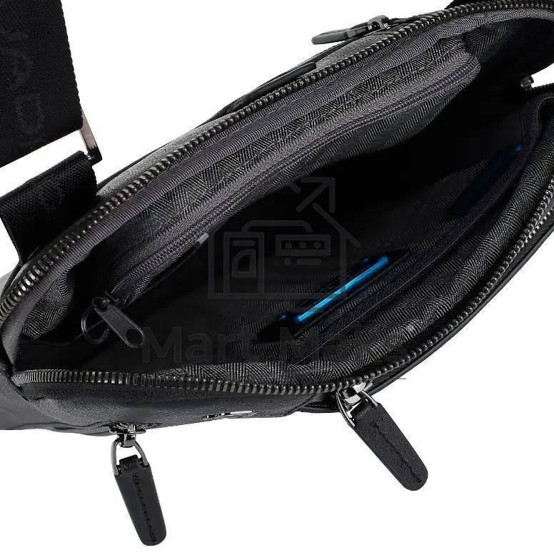 Сумка мужская Piquadro Black Square CA1816B3/N, черный, натур.кожа