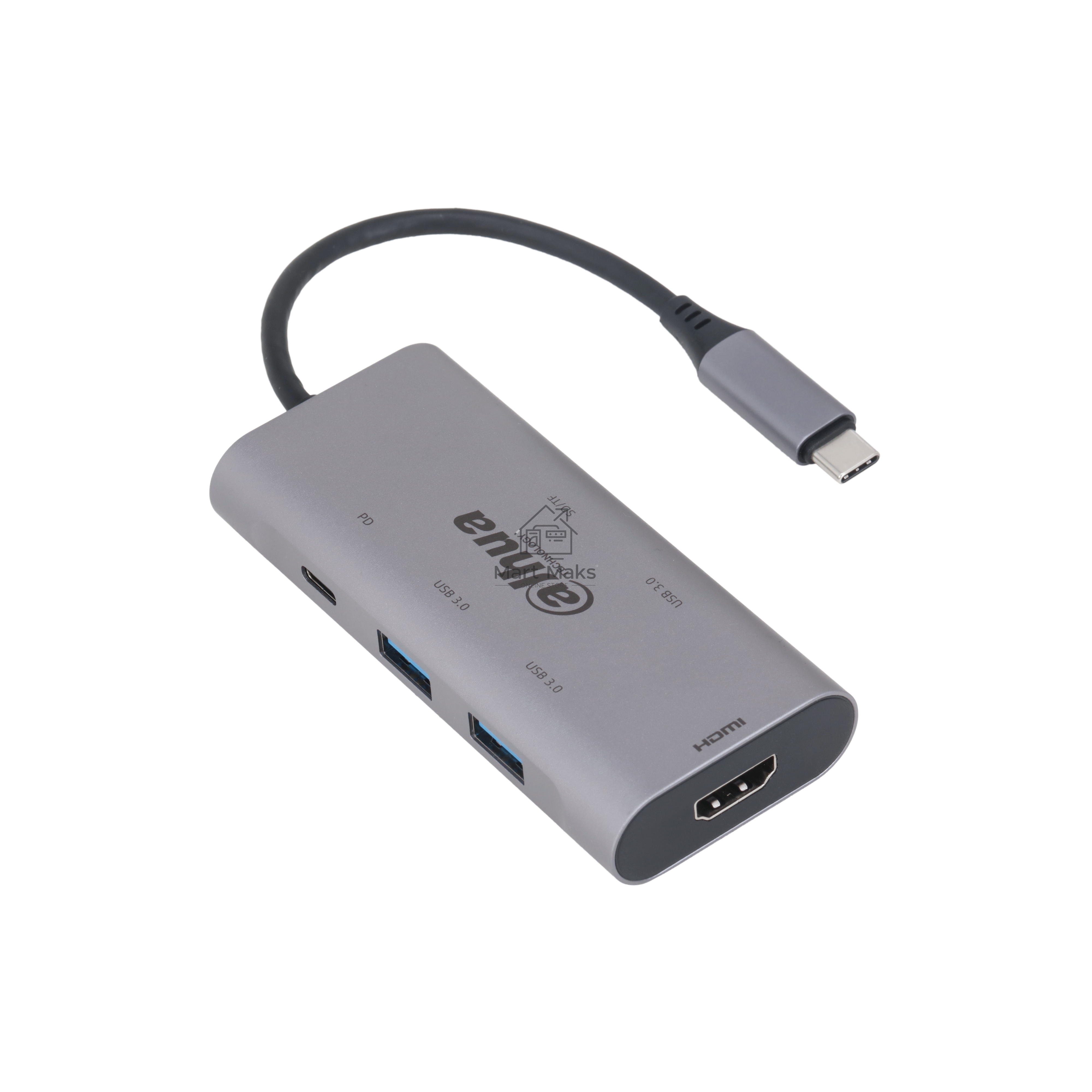 USB-концентратор Dahua 7 in 1 USB 3.1 Type-C to USB 3.0 + HDMI + SD/TF + PD Docking Station