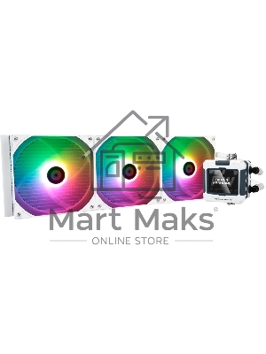 Водяное охлаждение для процессора Thermalright Frozen Warframe 420 ARGB (420мм, LED, White, ARGB/Fans: 3x140мм, 88.7CFM, 29.8dBA, 1750RPM/Pump height 60мм, 23dBA, 3000RPM, Rad thickness 27мм/S: 1851, 1700, 1200, 115X, 2011, 2066, AM5, AM4)