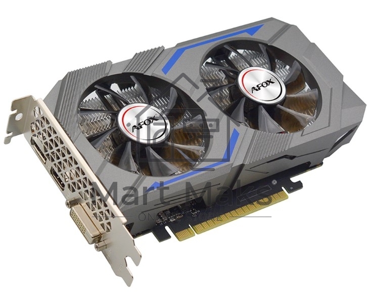 Видеокарта AFOX NVIDIA GeForce GTX 1650 4 Гб GDDR6 128 бит PCIE 3.0 16x Memory 12000 МГц GPU 1485 МГц Активный 1xВыход HDMI 2xВыход DisplayPort AF1650-4096D6H1-V8